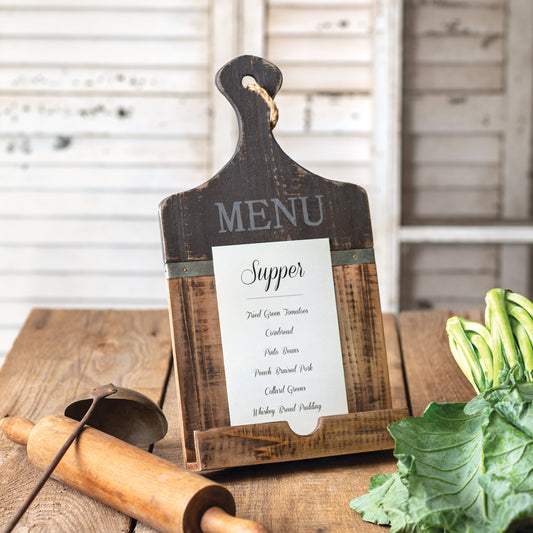 Wooden Menu Holder - River Chic Designs