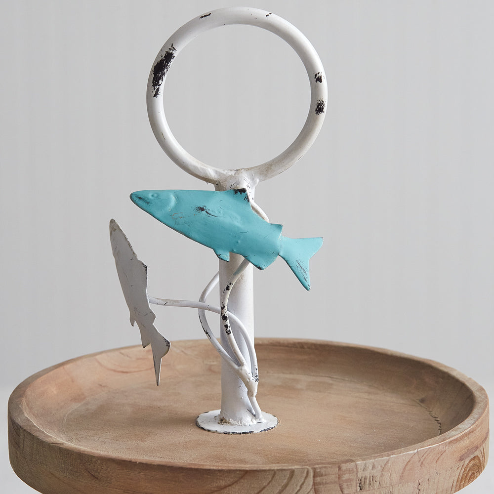 Jumping Fish Two-Tier Tray - River Chic Designs