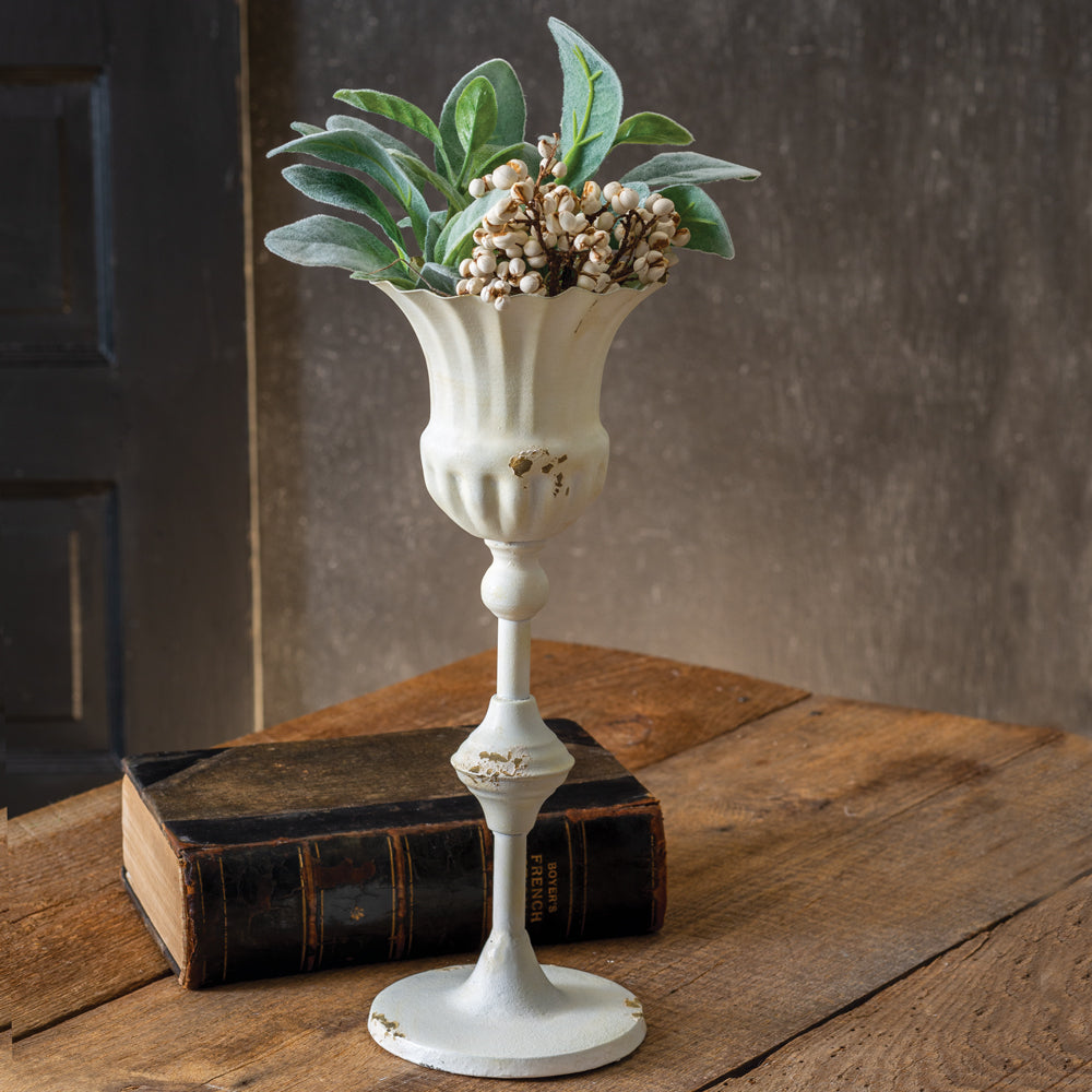 Tall Scalloped Cup with  Base - River Chic Designs