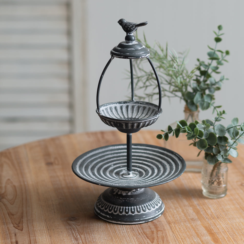 Larkspur Two-Tier Tray - River Chic Designs