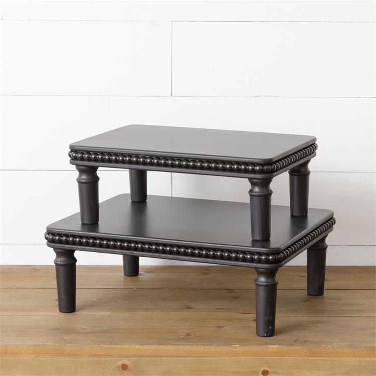Beaded Risers, Black - River Chic Designs