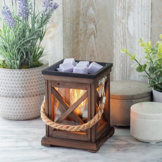 Walnut & Rope Vintage Bulb Illumination Fragrance Warmer - River Chic Designs