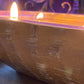River Chic Candles - 6 Wick Indy Dough Bowl Candle - Gold - River Chic Designs
