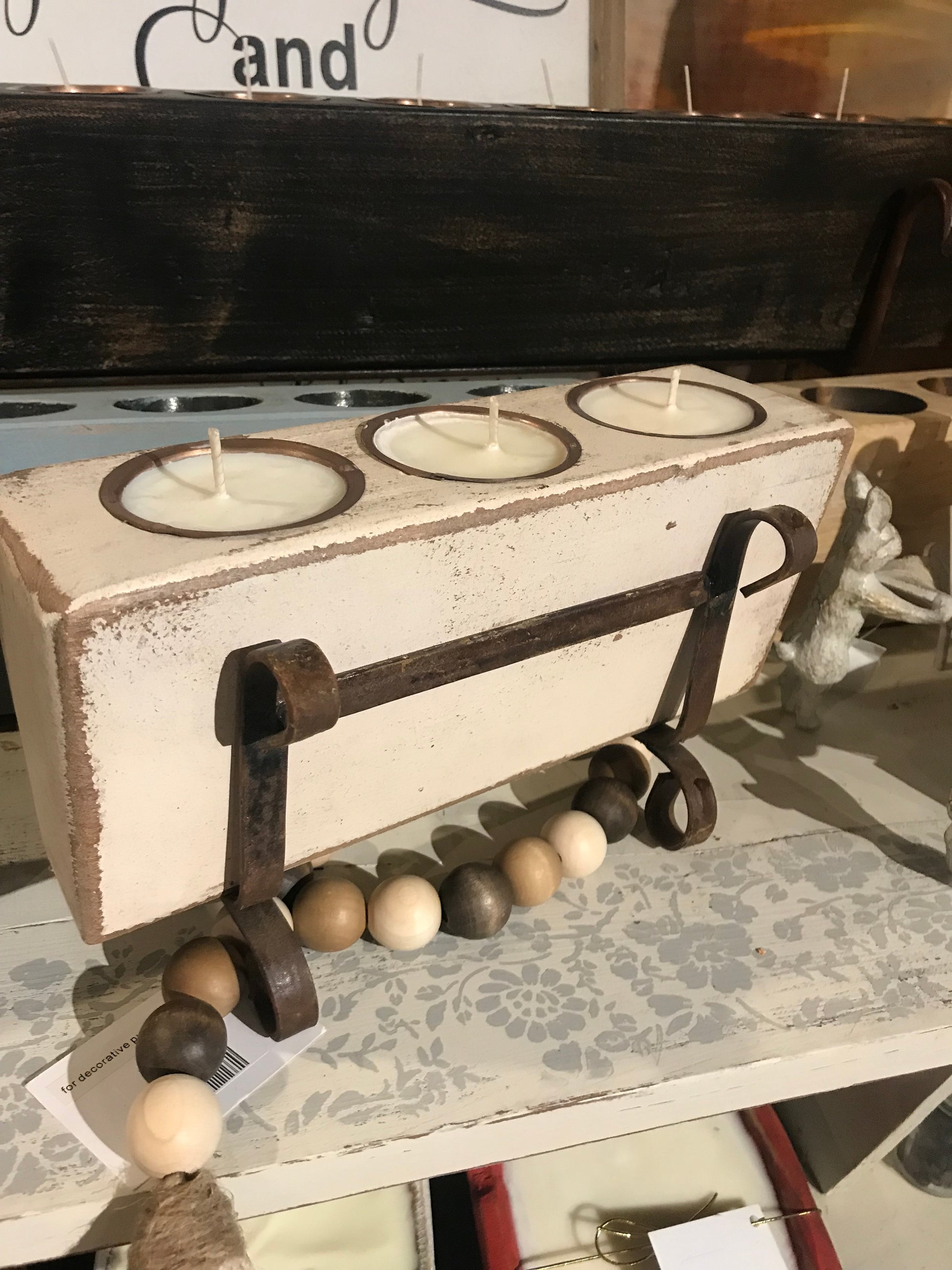 3 Hole Sugar Mold with stand  - White - River Chic Designs
