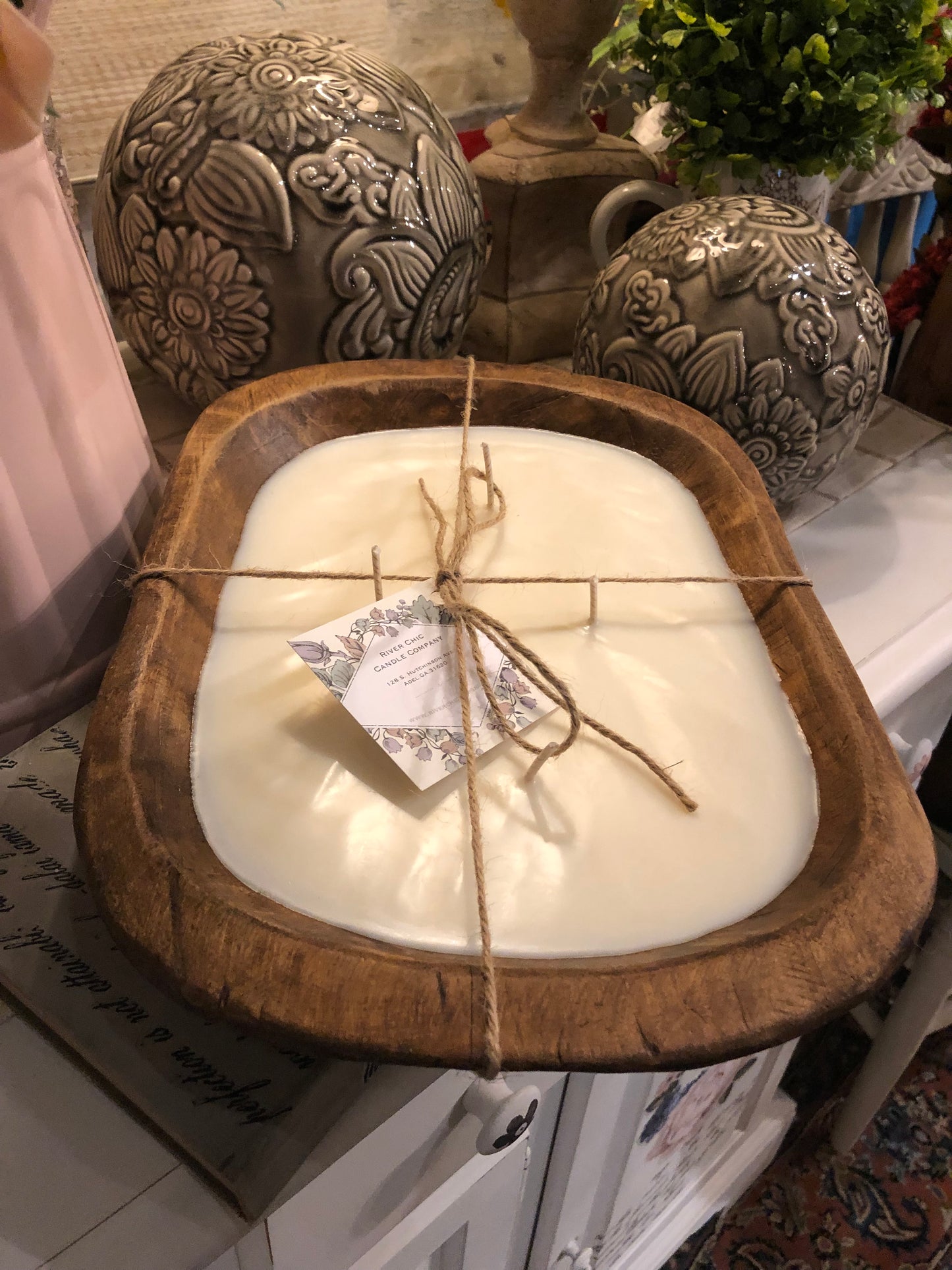 River Chic Candles - 6 Wick Indy Dough Bowl Candle - Barn Wood Brown –  River Chic Designs