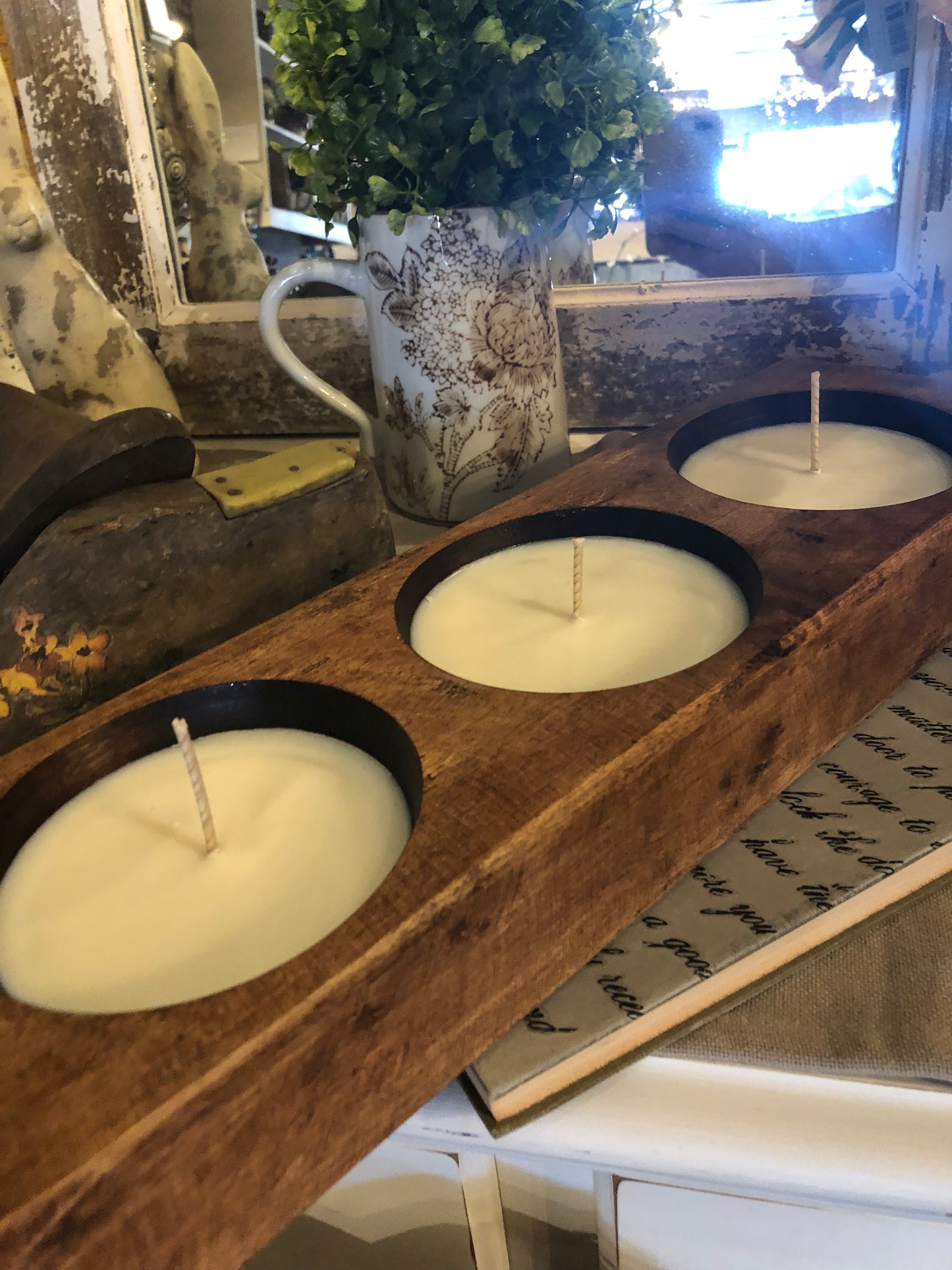 River Chic Candles - 3 Hole Cheese Mold Candle - Brown - River Chic Designs