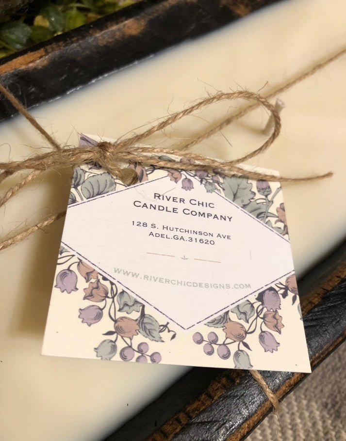 River Chic Candles 6 Wick Dough Bowl Candle Black River Chic Designs