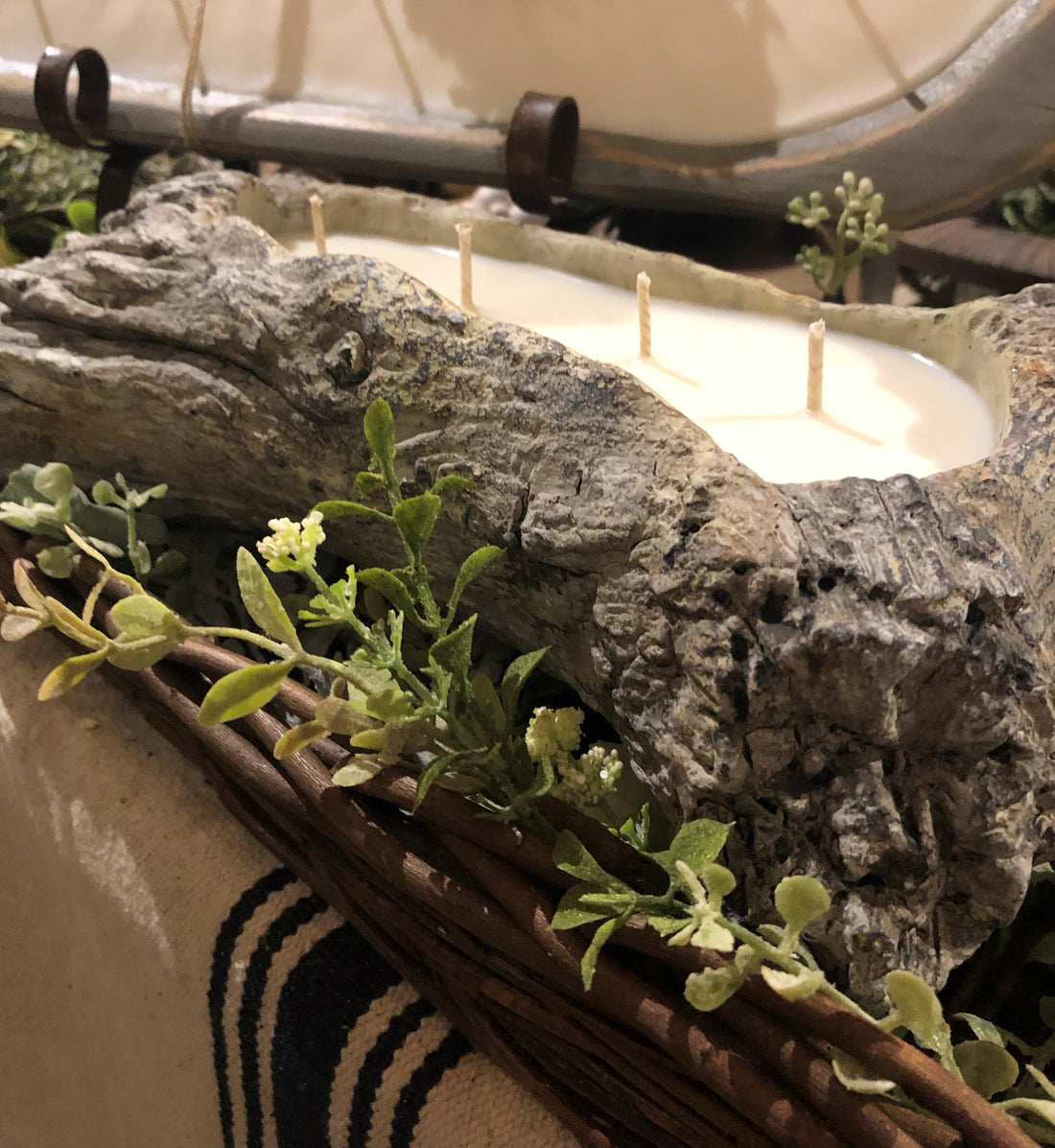 River Chic Candles Log Candle Medium River Chic Designs